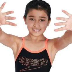 Speedo Girls Boom Logo Thinstrap Muscleback -Best Swimwear Store swimwear shack 8 09533h066 extra