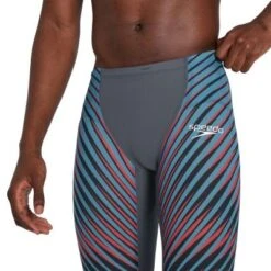 Speedo LZR Valor High Waisted Jammer Charcoal/Teal/Red -Best Swimwear Store swimwear shack 8 11981h147 5