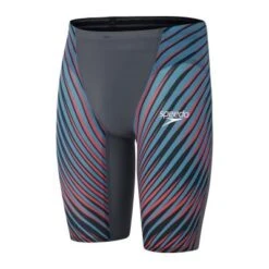 Speedo LZR Valor High Waisted Jammer Charcoal/Teal/Red -Best Swimwear Store swimwear shack 8 11981h147 7