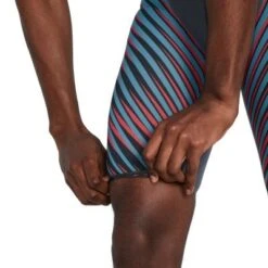 Speedo LZR Valor High Waisted Jammer Charcoal/Teal/Red -Best Swimwear Store swimwear shack 8 11981h147 extra1