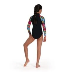 Speedo Girls Long Sleeve Paddle Suit -Best Swimwear Store swimwear shack 8 13498h028 3