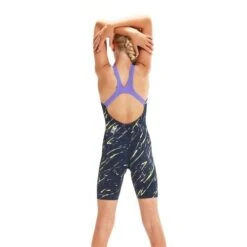 Speedo Girls Fastskin Endurance+ Openback Navy/Lilac -Best Swimwear Store swimwear shack 8 09732h579 3