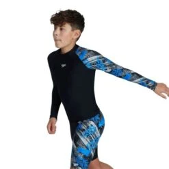 Speedo Boys Printed Long Sleeve Rash Top -Best Swimwear Store swimwear shack 8 12413h060 6