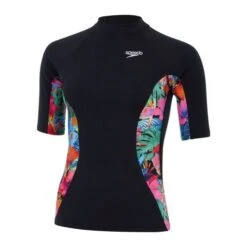 Speedo Printed Short Sleeve Womens Rash Top -Best Swimwear Store swimwear shack 8 13197h029 7
