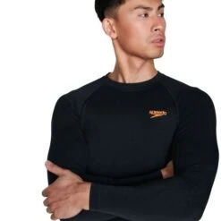 Speedo Mens Printed Long Sleeve Rash Top