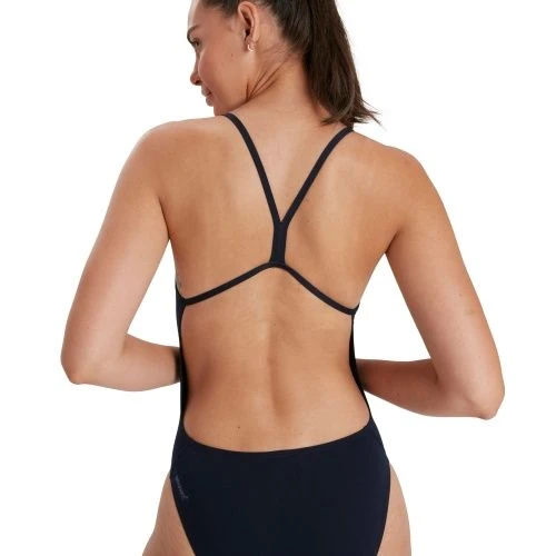Speedo Womens ECO Endurance+ Thinstrap Navy 10 Speedo Womens ECO Endurance+ Thinstrap Navy - Image 10