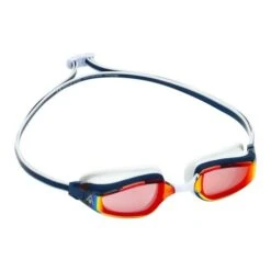 AQUA SPHERE Aquasphere Fastlane Mirror Goggle - Navy/Red Frame 7 AQUA SPHERE Aquasphere Fastlane Mirror Goggle - Navy/Red Frame -Best Swimwear Store swimwear shack fastlane ep2990406lmr navy blue red lmr 03 right