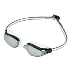 AQUA SPHERE Aquasphere Fastlane Mirror Goggle - White/Grey Frame 9 AQUA SPHERE Aquasphere Fastlane Mirror Goggle - White/Grey Frame -Best Swimwear Store swimwear shack fastlane ep2990910lms white grey lms 01 left