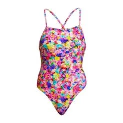 FUNKITA Garden Party Ladies Tie Me Tight One Piece -Best Swimwear Store swimwear shack fks001l garden party 02