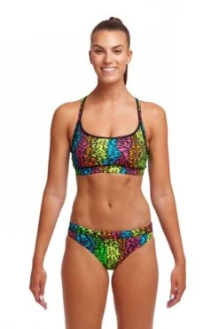 Funkita Ladies Sports Brief Sunset West -Best Swimwear Store swimwear shack fks026l sunset west 01