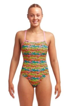 FUNKITA Lying Cheet Ladies Eco Single Strap One Piece