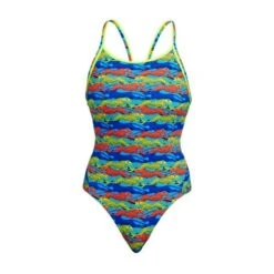 FUNKITA No Cheating Ladies Eco Diamond Back One Piece -Best Swimwear Store swimwear shack fks033l no cheating 02