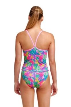 Funkita Girls Swim Steady Tankini & Brief Jungle Party -Best Swimwear Store swimwear shack fks055g jungle party 02