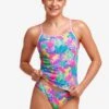 Funkita Girls Swim Steady Tankini & Brief Jungle Party