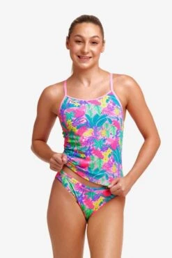 Funkita Girls Swim Steady Tankini & Brief Jungle Party