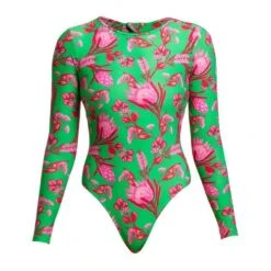 FUNKITA Desert Pea Ladies Long Shot One Piece -Best Swimwear Store swimwear shack fks060l desert pea 02