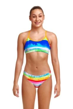 Funkita Girls Racerback Two Piece Dye Hard -Best Swimwear Store swimwear shack fs02g dye hard 01