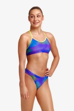 Funkita Girls Racerback Two Piece Screen Time
