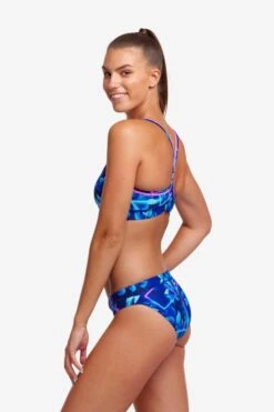 Funkita Ladies Sports Top Leaf Laser -Best Swimwear Store swimwear shack fs02l leaf laser 08 1