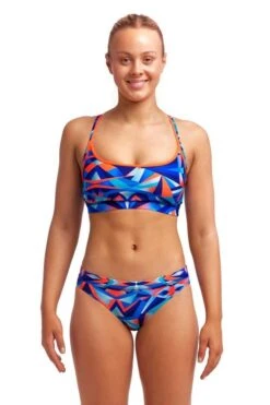 FUNKITA Mad Mirror Ladies Sports Top -Best Swimwear Store swimwear shack fs02l mad mirror 01