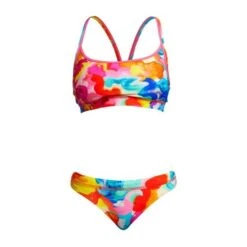 FUNKITA Messy Monet Ladies Sports Top -Best Swimwear Store swimwear shack fs02l messy monet 02 1