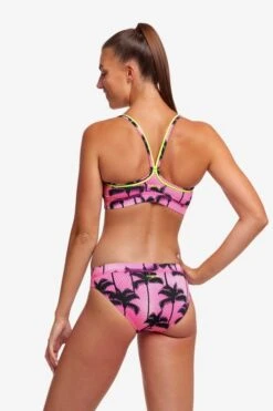 Funkita Ladies Sports Top Pop Palms -Best Swimwear Store swimwear shack fs02l pop palms 07 1
