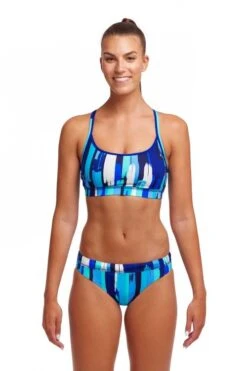 FUNKITA Roller Paint Ladies Sports Top -Best Swimwear Store swimwear shack fs02l roller paint 01