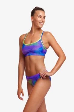 Funkita Ladies Sports Top Screen Time -Best Swimwear Store swimwear shack fs02l screen time 09 1