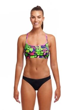 Funkita Ladies Sports Top Sloth Slumber -Best Swimwear Store swimwear shack fs02l sloth slumber 01