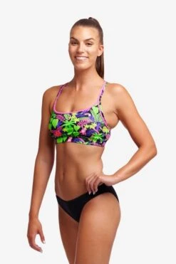 Funkita Ladies Sports Top Sloth Slumber -Best Swimwear Store swimwear shack fs02l sloth slumber 15