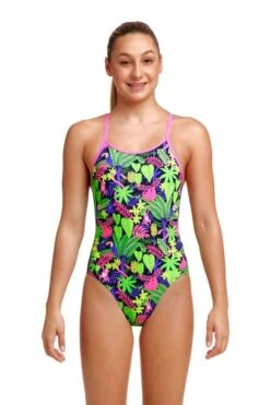 Funkita Girls Diamond Back One Piece Sloth Slumber -Best Swimwear Store swimwear shack fs11g sloth slumber 01