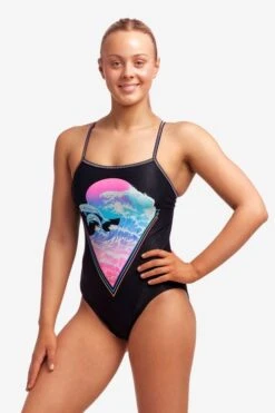 FUNKITA Dolph Lundgren Ladies Single Strap One Piece -Best Swimwear Store swimwear shack fs15l dolph lundgren 19