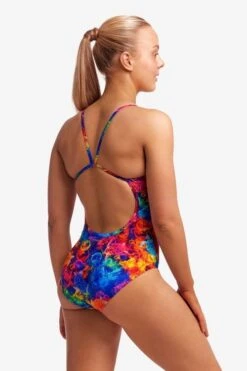 FUNKITA Ocean Galaxy Ladies Single Strap One Piece -Best Swimwear Store swimwear shack fs15l ocean galaxy 08