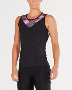 2XU Womens Active Tri Singlet -Best Swimwear Store w t wt4866a blk rpp 02