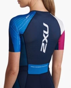 2XU Womens Aero Sleeved Trisuit -Best Swimwear Store wt6431d mdn ftv 25